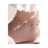 Gleemy accesories Yaz Koleksiyonu Çilek Figürlü Altın Renk Halhal
