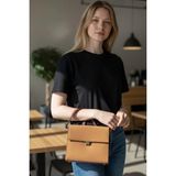 Glemix Nerasy Taba Süet Vintage Tasarım Kadın Omuz Çantası