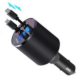 GLILAVOX Geri Çekilebilir Araç Şarj Cihazı, iPhone ve Tip C PD 60W için Hızlı 4'ü 1 Arada Araç Şarj Cihazı, iPhone 16/15/14, iPad, Galaxy, Google ve Çoklu Cihazlar için Geri Çekilebilir Kablolar ve 2 Şarj