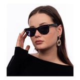 GlimmerGroove Eğimli Unisex Wayfarer Güneş Gözlüğü Siyah Renkli Türkiye Menşeli
