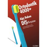 Glimo 4000 Ortodontik Diş Fırçası Mavi Renkli Yumuşak Kıllar ile Diş Teli Temizliği için Özel 0,12 mm Fırça Kılı
