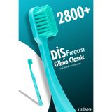 Glimo Classic 2800+ Diş Fırçası, Hassas Diş Eti Dostu, Ultra Yumuşak Kıl, Diş Eti Kanamasına Karşı,Turkuaz