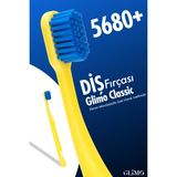 Glimo Classic 5680+ Diş Fırçası, Hassas Diş Eti Dostu, Ultra Yumuşak Kıl, Diş Eti Kanamasına Karşı, Sarı