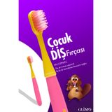Glimo Kids Çocuk Diş Fırçası | Diş Eti Dostu Yumuşak Kıl, Eğlenceli Tasarım |çocuklara Özel,pembe