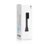 Glimo Nylon & Silicone Head 4 Şarjlı Diş Fırçası Başlığı - Carbon Black