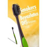 Glimo Smokers Beyazlatıcı Diş Fırçası | Sigara & Çay Lekelerine Karşı | Plak & Sararma Önleyici | Yeşil