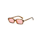 Glinora Siyah Çerçeve Kahverengi Cam Vintage & Retro Unisex Güneş Gözlüğü