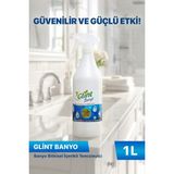 Glint Banyo 1 Litre Bitkisel İçerikli Temizleyici Kireç ve Sabun Artığı Temizleyici - 1 lt