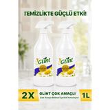 Glint Bitkisel İçerikli Çok Amaçlı Yüzey Temizleyici 2x1 Litre İkili Paket - Beyaz