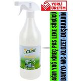 Glint Green Industry 1 Litre%100 Bitkisel Banyo Tuvalet Temizleyici Kireç Çözücü Şömine Temizleyici Sprey