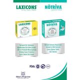 Glion Pharma Laxicons Karnıyarık Otu Probiyotik 30 Kapsül & Nötriva Kalsiyum Magnezyum Çiğneme Tableti Seti - Aromasız
