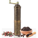 Glıos Antik Zamak Karabiber, Kahve, Çörek Otu Ve Haşhaş El Değirmeni Öğütücü Grinder 22 Cm - Bakır - Standart