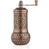 Glıos Bakır Zamak Karabiber Baharatlık El Değirmeni Öğütücü Grinder 11 cm - Standart