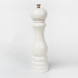 Glıos Beyaz Ahşap Tuz ve Karabiber El Değirmeni Öğütücü Grinder 22 cm