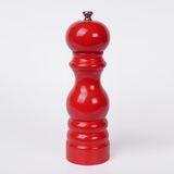 Glios Kırmızı Ahşap Tuz ve Karabiber El Değirmeni Öğütücü Grinder 18 Cm