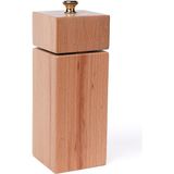 Glios Naturel Ahşap Tuz ve Karabiber El Değirmeni Öğütücü Grinder 12 Cm
