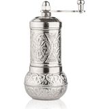 Glıos Nikel Zamak Karabiber El Değirmeni Öğütücü Grinder 11 cm - Açık Gümüş - Standart