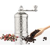 Glıos Nikel Zamak Karabiber El Değirmeni Öğütücü Grinder 8 cm - Gümüş - Standart