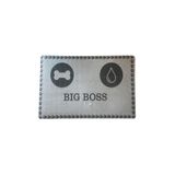 Glipet Big Boss Kedi Mama ve Su Kabı Paspası, 60x45 cm, Gri