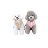 Glipet Ekose Etekli Ayıcıklı Polar Köpek Kıyafeti Pembe L