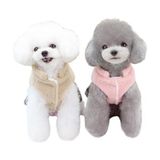 Glipet Ekose Etekli Ayıcıklı Polar Köpek Kıyafeti Pembe M
