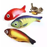 GLİPET Glipet Balık Şekilinde Peluş Kedi Oyuncağı 20x11 Cm
