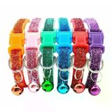 GLİPET Glipet Simli Zilli Dokuma Kedi Boyun Tasması 19x1 Cm TRK