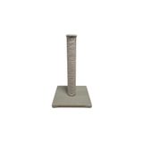 Glipet Kedi Tırmalama Tahtası, Kare Taban, Jut Halat, Haki, 45 cm