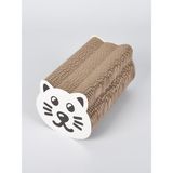 Glipet Oluklu Karton Kedi Tımalama 12X23X12 cm Kedi Kafası