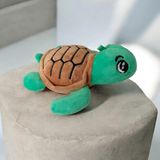 Glipet Peluş Kaplumbağa Kedi Oyuncağı 14X11X5 cm Yeşil - Kahverengi