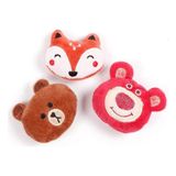 Glipet Peluş Vahşi Hayvan Kafası Sevimli Kedi Oyuncağı 7 cm