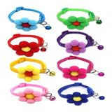 Glipet Ponpon Çiçekli Kedi Boyun Tasması 19X1 cm Kırmızı