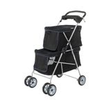 Glipet Twingo Çift Kabinli Kedi Köpek Arabası 68X52X102 cm