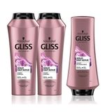 Gliss 2x500 ml Serum Deep Repair Şampuan + 360 ml Saç Kremi + Saç Açıcı Tarak