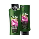 Gliss 360 ML Bio-Tech Restore Güçlendirici Şampuan + 360 ML Saç Kremi