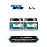 Gliss 400 ml x2 Nemlendirici Saç Maskesi | 4 Etkili Yapılandırıcı Formül | Onarıcı Yoğun Bakım Gücü