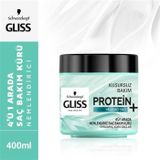 Gliss 4ü 1 Arada Nemlendirici Etki 400 ml Saç Bakım Kürü