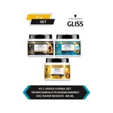 Gliss 4'ü1 Arada Hyaluron + Keratin + Marula Yağı Saç Maskesi 3 x 400 ML