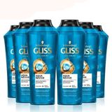 Gliss 6x500 ml Aqua Revive Hyaluron ve Deniz Yosunu içeren Nemlendirici Şampuan