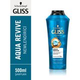 Gliss Aqua Revive Hyalüron & Deniz Yosunu Özlü Nemlendirici Şampuan 500 ml Normal ve Kuru Saçlar