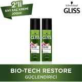 Gliss Bio-Tech 200 ml X 2 Sıvı Saç Kremi Güçlendirici Formül ile Hassas Saçlar İçin