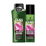 Gliss Bio-Tech Restore Güçlendirici Şampuan 360 ml + Sıvı Saç Kremi 200 ml Set