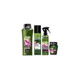 Gliss Bio-Tech Restore Saç Bakım Seti, 4 Parça, Şampuan, Maske, Sıvı Krem, Saç Parfümü