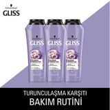 Gliss Blonde Perfector 3x250 ml Turunculaşma Karşıtı Mor Şampuan