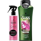 Gliss Canlandırıcı Saç Bakım Spreyi + Bio-Tech Restore Şampuan 525 ml, Set