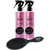 Gliss Care Stylers Canlandırıcı 2x150 ml Bakım Spreyi + Saç Fırçası