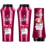 Gliss Color Protect 2x360 ml Şampuan + Color Protect 360 ml Saç Kremi