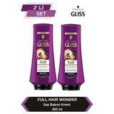 Gliss Full Hair Wonder 2x360 ml Dökülme Karşıtı Saç Bakım Kremi