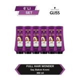 Gliss Full Hair Wonder 6x360 ml Dökülme Karşıtı Saç Bakım Kremi
