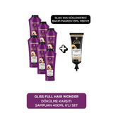Gliss Full Hair Wonder Dökülme Karşıtı Şampuan 400 ml x 6’lı Set + Ultimate Repair SOS 15 ml Hediye